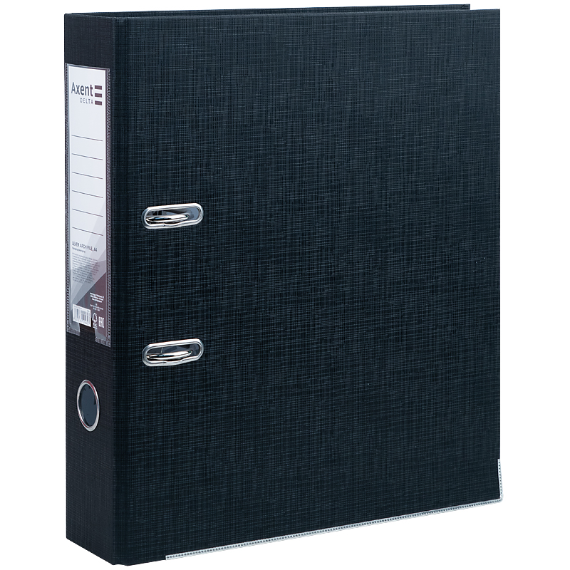 Папка-реєстратор DELTA А4 75 мм одностор. NEW, чорна (D1720-01C)